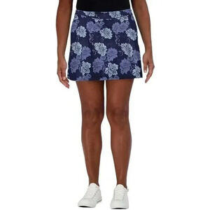 Tranquility By Colorado Clothing Women's Floral Skort XL Blue Polyester/Spandex